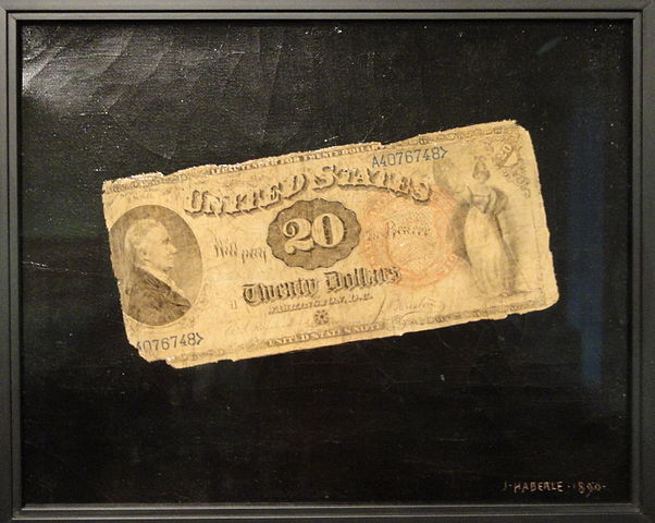 Twenty Dollar Bill by John Haberle, 1890