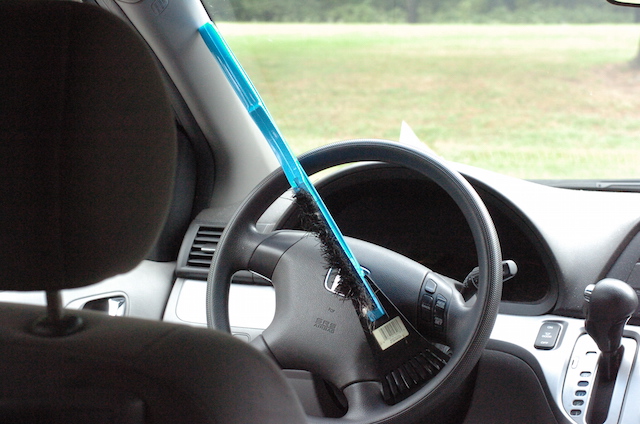 Anti-Theft windscreen scraper.